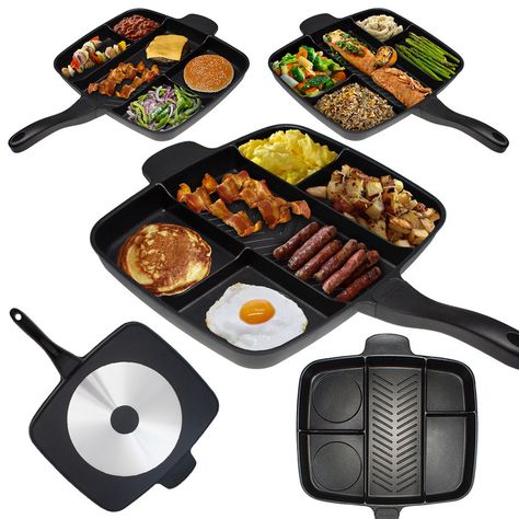 You'll love the 15 Non-Stick Skillet at Wayfair - Great Deals on all Kitchen & Dining products with Free Shipping on most stuff, even the big stuff. Desain Pantry, Cooking Gadgets, Cool Kitchen Gadgets, Non Stick Pan, Grill Pan, Cooking Tools, Kitchen Stuff, Kitchen Items, Kitchen Tools And Gadgets