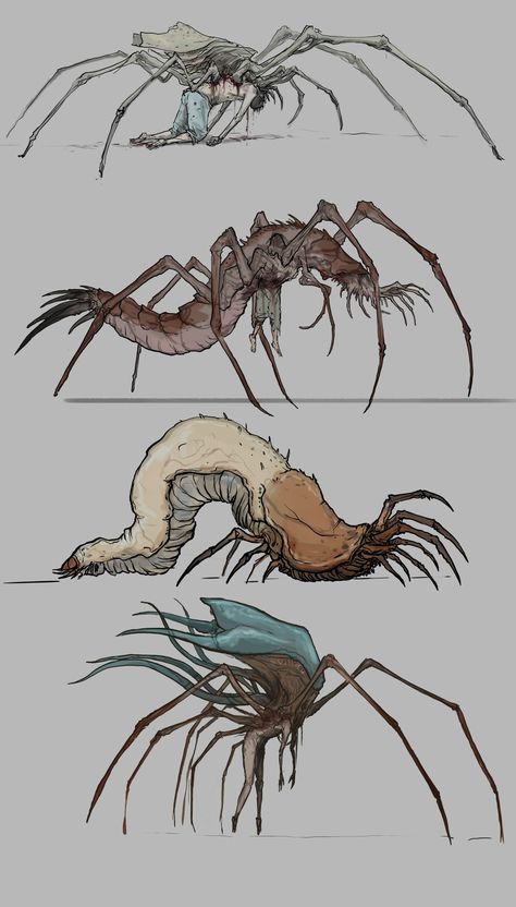 Arte Peculiar, Creature Artwork, 다크 판타지, Alien Concept Art, Monster Concept Art, Creature Drawings, Alien Creatures, Alien Art, Fantasy Monster