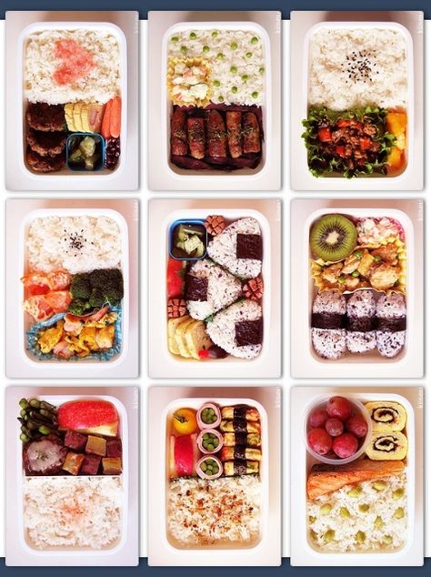 Bento Box Recipes, Japanese Food Bento, School Lunch Recipes, Bento Recipes, Japanese Cooking, Bento Box Lunch, Healthy Meal Prep, Cafe Food, Bento Box