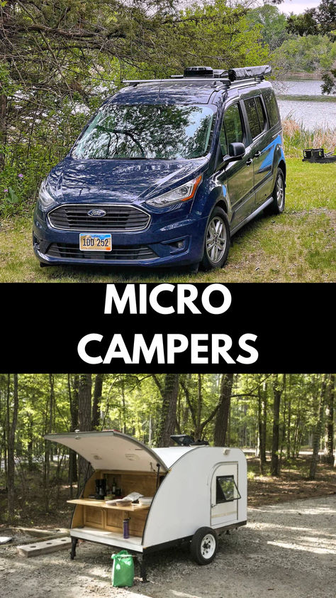 A micro camper is a compact, small-sized camper van or camping vehicle that offers the basic amenities required for camping and travel but in a much smaller footprint compared to a traditional RV or larger campervan. Typically, a micro camper will have enough space for a bed, some storage, and basic cooking facilities, but may lack some amenities found in larger campers such as full bathrooms or expansive kitchens. Read more at www.dlm-distributon.com Micro Campers, Small Camper Trailers, Luxury Campers, Campervan Ideas, Small Camper, Basic Cooking, Micro Camper, Toffee Cookies, Food Freedom