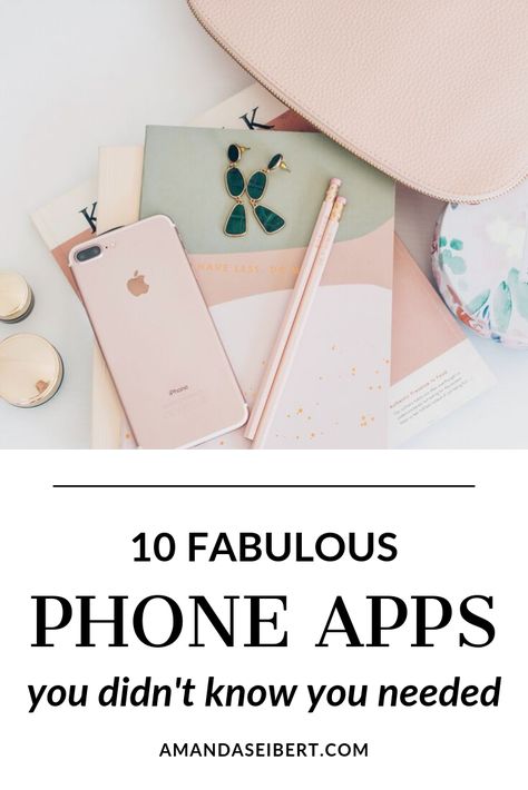 10 Absolutely Fabulous Apps You Didn’t Know You Needed | Get my list of must have apps for lifestyle, business, parenting, interior design, travel, fitness, photo editing and photography, shopping, and organization. I’ve got all your app bases covered in this post! | Amanda Seibert #amandaseibert #apps #musthaveapps #iphoneapps Apps You Need, Apps Must Have Iphone, Best Apps For Iphone, Fabulous App, Must Have Apps, Essential Apps, Whats On My Iphone, Apps To Download, Iphone Information