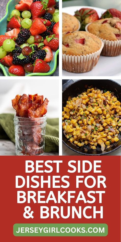 Breakfast For Dinner Sides, Breakfast Side Dishes Fruit, Breakfast Fruit Ideas Brunch, Sides For Breakfast, Brunch Sides Dishes, Fruit Salad Brunch Ideas, Breakfast Sides Easy, What To Serve With Quiche Brunch, Pancake Sides Breakfast