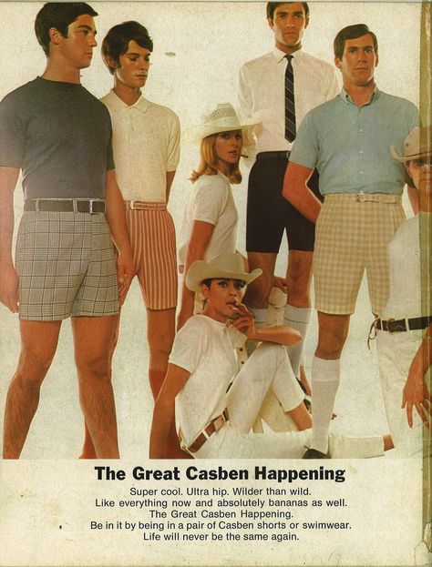 Casben shorts ad, 1968 1960s Summer Fashion, 60s Summer Fashion, 1960 Mens Fashion, 1970s Summer Fashion, 1960s Mens Fashion, 1960s Fashion Mens, 60s Mens Fashion, Mens Fashion Uk, 70s Fashion Men