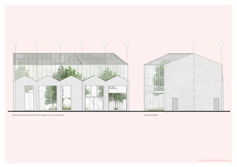 Greenhouse Cafe Typology. High-street plug-in to create a habitable all season green space. Greenhouse Floor Plan, Cafe Floor Plan, Greenhouse Cafe, Concrete Structure, Green Space, Floor Plans, Cafe, Architecture, Green