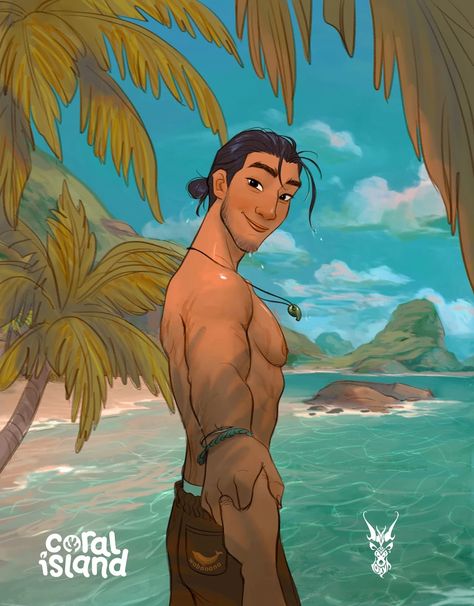 Theo's gallery | Coral Island Wiki | Fandom David Ardinaryas Lojaya, David Ardinaryas, Disney Art Style, Male Art Men, Coral Island, Island Wallpaper, Island Art, Dark Art Drawings, Cute Games