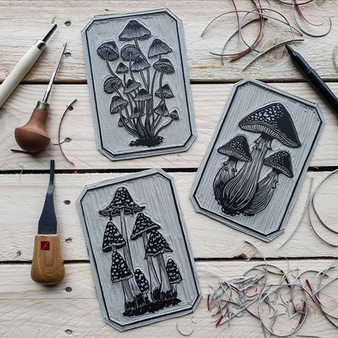 Linoleum Printmaking, Linocut Printing, Linocut Artists, Printmaking Projects, Carved Stamps, Meet The Maker, Linoleum Print, Linocut Printmaking, Lino Art