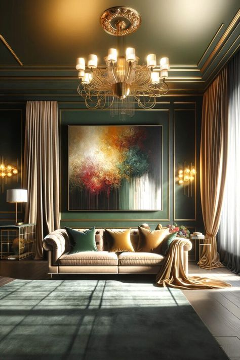 New Deco Interior Design, Vicotiran House Interior, Beaux Arts Interior Design, Neoclassical Interior Design Living Room, Baroque Decor Modern, Art Deco Houses Interior, Neoclassical Interior Design Luxury, Historical Interior Design, Modern Baroque Interior