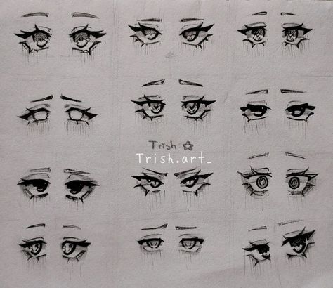 Sketches And Drawings, Drawn Eyes, Mata Manga, Unique Eyes, Easy Eye Drawing, Art Tut, Eye Ideas, Drawing Eye, Cute Eyes Drawing