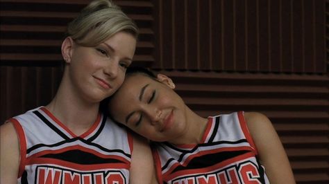 Glee Bts, Glee Santana And Brittany, Glee Santana, Brittany And Santana, Queer Women, Unholy Trinity, Morris Dancing, Glee Quotes, Matthew Morrison