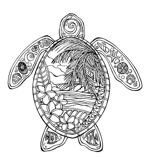 Turtle Mandala Turtle Tattoo Design, Sea Turtle Mandala Tattoo, Beach Turtle Tattoo, Turtle Colouring, Sea Turtle Outline, Sea Turtle Coloring Pages, Sea Turtle Mandala, Turtle Outline, Sea Turtle Drawing