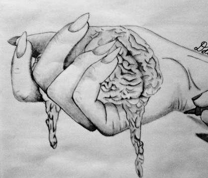 A brain held captive Rotting Brain Drawing, Brain Drawing, Tattoo 2023, Brain Art, Broken Leg, Drawing Templates, Tattoo Ideas, Brain, Art Photography