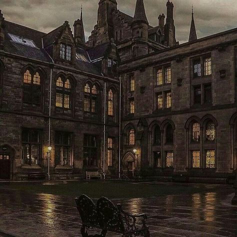 Gothic Academy Aesthetic, Magical Dark Academia, Dark Academia Building Exterior, Totalitarianism Aesthetic, Academia Building Aesthetic, Dark Academia School Exterior, Dark Academia Exterior, Academic Aesthetic Dark, Dark Adacemia