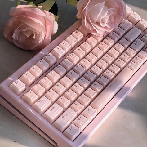 Pink Jelly Keycaps Profile: OEM Profile Language: English Number of keys: 136 keys 🌈Transform your keyboard with this vibrant keycap set. 🔝Crafted from high-quality PBT plastic, these keycaps are built to endure heavy use. 💪Constructed from durable materials, these keycaps are made to last. 🔧Specifically designed for Cherry MX key switches, they're a breeze to install and remove. 🌟Perfect for those looking to add a personal touch to their keyboard. 🆒These distinctive keycaps will make your Pink Mechanical Keyboard, Pink Keyboard Aesthetic, Pink Pc Build, Jelly Keycaps, Fancy Keyboard, Keyboard Pink, Cute Keycaps, Pink Keyboard, Unique Keyboards