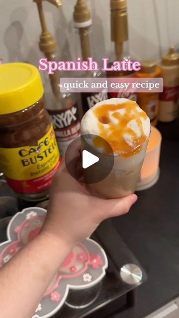 How To Make a Spanish Latte with instant espresso  This combination is one of my recent favorites and you don’t need any crazy ingredie... | Instagram Iced Coffee With Condensed Milk, Cafe Bustelo Instant Espresso Recipe, Instant Espresso Recipes, Spanish Latte Recipe, Coffee With Sweetened Condensed Milk, Condensed Milk Coffee, Diy Iced Coffee, Cold Coffee Drinks Recipes, Instant Coffee Recipes