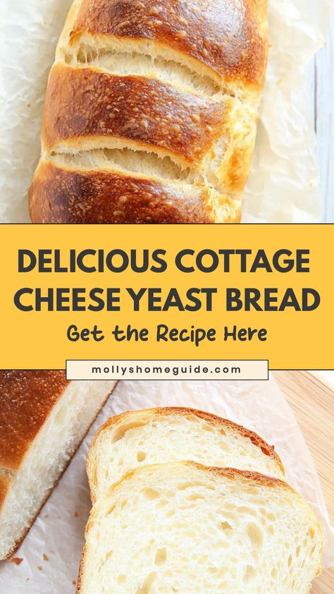 Indulge in the comforting flavors of homemade cottage cheese yeast bread with this easy-to-follow recipe. This soft and fluffy bread is perfect for breakfast, brunch, or as an accompaniment to any meal. Enjoy the rich taste of cottage cheese combined with the delicious aroma of freshly baked bread. Baking your own bread has never been this simple - give it a try today and fill your home with the inviting scent of warm, freshly baked goodness. Treat yourself to a slice or two!  Ingredients 4 cups Easy Homemade Yeast Bread, Jiffy Cornbread With Cottage Cheese, Dill Bread Recipe Cottage Cheese, Cottage Cheese Bread Gluten Free, Two Ingredient Cottage Cheese Bread, Bread Made With Cottage Cheese, Cottage Cheese Cloud Bread, Cottage Cheese Bread 2 Ingredients, Cottage Bread Recipe