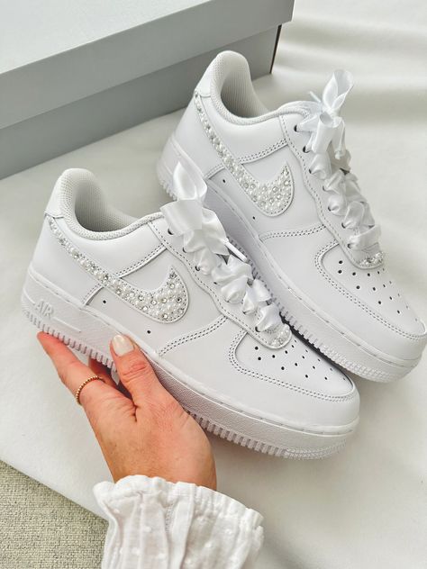 Nike Air Force 1 Wedding, Air Force 1 Wedding, Sneakers Bride, Wedding Sneakers For Bride, Air Force Wedding, Bride Sneakers, Couple Sneakers, Bride Wedding Gift, Bridal Sneakers