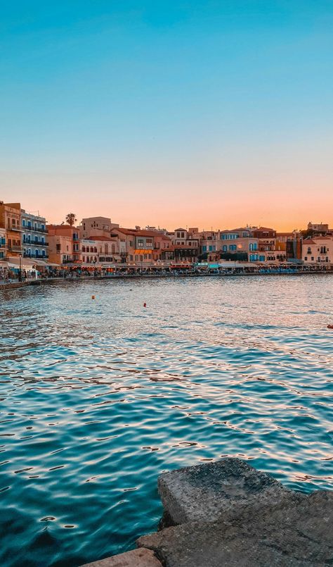 Crete Greece Aesthetic, Crete Aesthetic, Heraklion Crete Greece, Chania Crete Greece, Chania Greece, Summer Bucket List Ideas, Rethymno Crete, Crete Chania, Dream Holidays