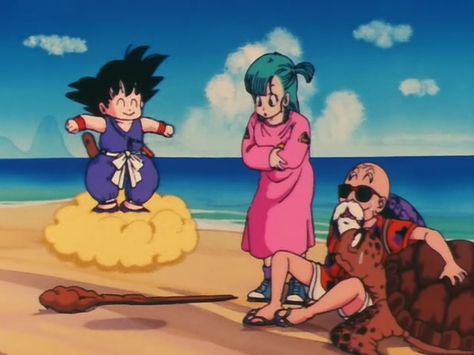 Dragon Ball . Goku, Master Roshi, Bulma, Turtle, Flying Nembis One Piece Episodes, Watch One Piece, One Piece Chapter, One Piece Cosplay, Bd Comics, Art Manga, Great Tv Shows, Cowboy Bebop, One Piece Manga