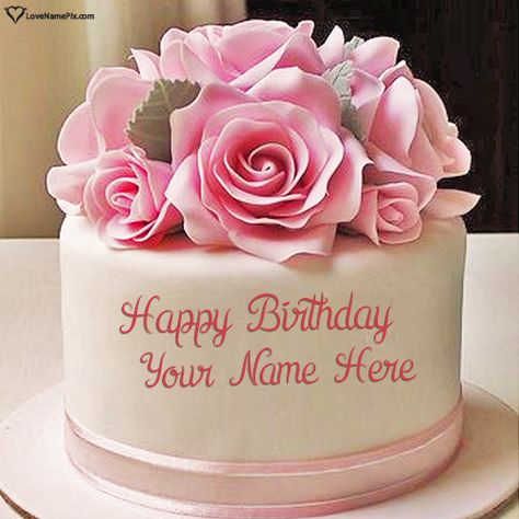 Pink Roses Big Happy Birthday Cake Free Download With Name Happy Birthday Cakes For Women, Happy Birthday Flowers Images, Happy Birthday Ashley, Birthday Cake Write Name, Online Birthday Cake, Birthday Wishes For Wife, Happy Birthday Flowers Wishes, Birthday Cake Writing, Happy Birthday Rose