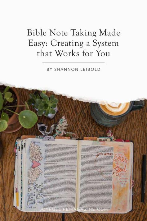 Are you eager to dive in to Bible note taking but aren’t sure how to begin? In this practical article, Shannon Leibold shares the benefits of interacting with God’s Word through note taking, including cultivating an intimate conversational relationship with God, increasing retention, and leaving a legacy for generations to come, and offers 5 helpful tips to get you started. How To Note Take In Bible, Bible Note Taking Methods, Taking Bible Notes, Taking Notes In Bible, Bible Notations, How To Take Bible Notes, How To Annotate The Bible, Bible Note Taking, How To Take Notes In Your Bible