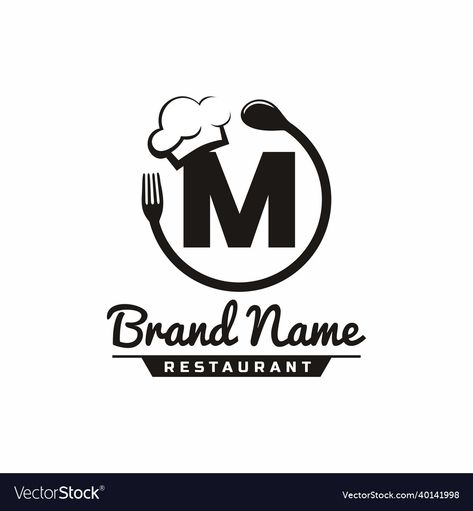 Logo Design Restaurant Food, Restaurants Logo Design, Logo Design Ideas For Food Business, Logo For Restaurant Ideas, Logo Kitchen Design, Kitchen Logo Ideas, Kitchen Logo Design Ideas Graphics, Logo Sendok Garpu, Logo Design Food Kitchens