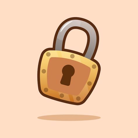 Padlock Drawing, Iphone Esthetics, Lock Clipart, Lock Illustration, Lock Drawing, Easy Drawing Ideas For Beginners, Lime Vector, Doodle Techniques, Pineapple Vector