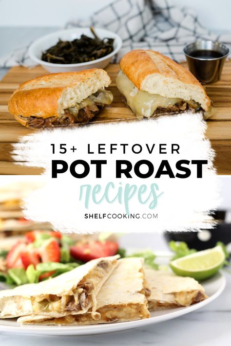 These leftover pot roast recipes will make the whole family sing for joy and beg for seconds! Whether you're craving soup, sandwiches, or a comforting casserole, we've got just what you need to use up those leftovers in the most delicious way without wasting a single bite! Leftover Pot Roast Recipes Sandwiches, Leftover Arm Roast Recipes, What To Make With Leftover Pot Roast, What To Do With Leftover Roast, Recipes For Leftover Pot Roast, Chuck Roast Leftover Recipes, Pot Roast Leftover Recipes, What To Do With Leftover Pot Roast, Leftover Beef Roast Ideas