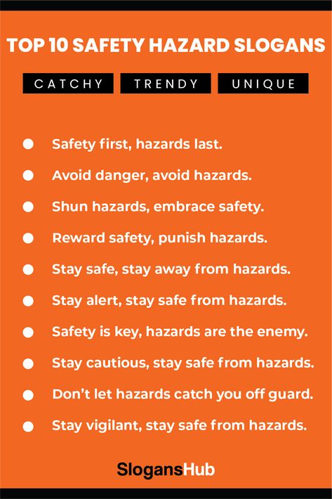 Hazard And Risk, Workplace Safety Slogans, Biological Hazard, Daycare Curriculum, Safety Slogans, Neighborhood Association, Business Slogans, Safety Posters, Workplace Safety