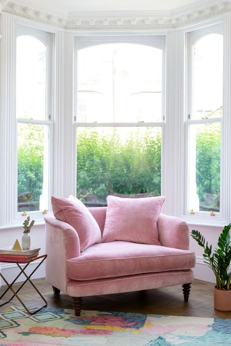 Scene Stealing Velvet Chairs Gallery Apartment, Cosy Corners, Handmade Sofa, Loveseat Living Room, Bookcase Diy, Sofas For Small Spaces, Corner Sofa Set, Sofa Handmade, Reception Room