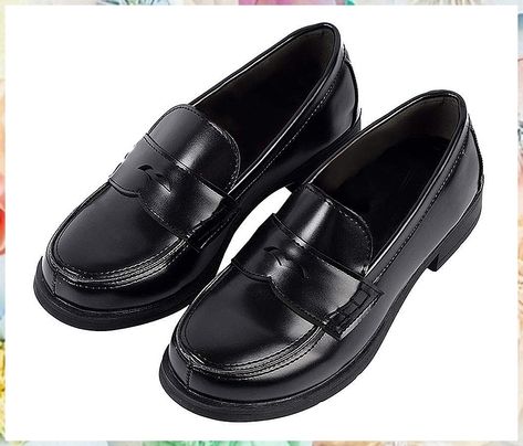 Women JK Uniform Dress Shoes Slip on Oxford Shoes Japanese Anime Cosplay Props Flat Oxford Shoes, Japanese Uniform, School Uniform Shoes, Uniform Dress, Classic Pumps, Cosplay Props, Pull & Bear, School Shoes, Anime Cosplay