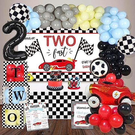 Twins Birthday parties can be overwhelming. Let us help you take the guesswork out of planning your next twins' birthday celebration. #Twiniversity #twinmom #twindad #twinparents #parentingtwins #raisingtwins #twins #birthday #party #planning #ideas #diy #links #supplies #fun #celebrate #multiples #twingirls #twinboys #boygirltwins #identical #fraternal Fast Birthday Decorations, 2nd Birthday Decorations, Boy 2nd Birthday, Two Fast Birthday, 2nd Birthday Party For Boys, Twin Birthday Parties, Boy Birthday Decorations, 2nd Birthday Boys, Car Themed Parties