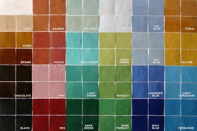 Color Palette of Moroccan tile  Moroccan Architecture & Moorish arts | Fine Moroccan crafts Moroccan Room Decor, Moroccan Color Palette, Bathroom Tiles Design Ideas, Moroccan Colors, Moroccan Architecture, Moroccan Room, Moroccan Theme, Kitchen Colour Schemes, Moroccan Blue