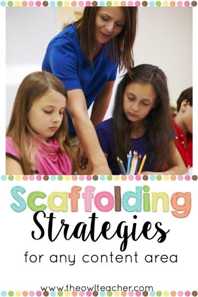 As I've written previously, scaffolding your instruction can feel daunting and overwhelming. However, in this post I provide a list of authentic scaffolding strategies that you can start using immediately to help you meet the needs of all of your learners! Scaffolding Learning, Future Educator, Differentiation Strategies, Owl Teacher, Effective Teaching Strategies, Teachers Resources, Classroom Strategies, Upper Elementary Resources, Teaching Techniques