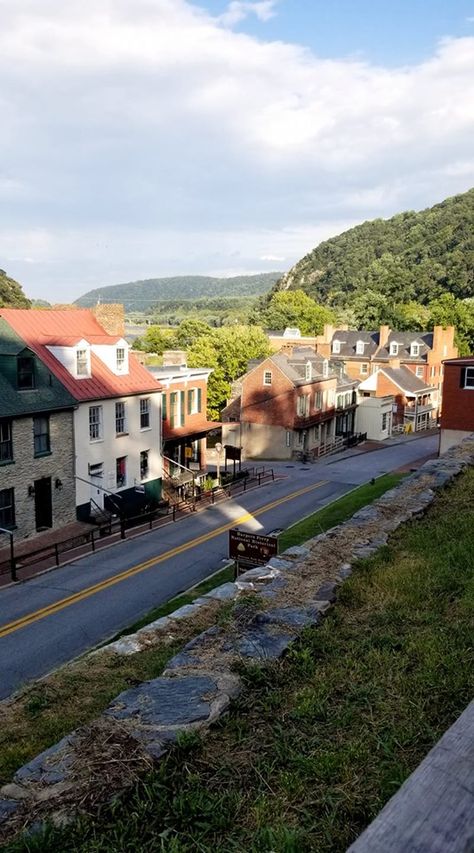 Harper's Ferry, West Virginia, looking southeast. Harpers Ferry West Virginia, Harpers Ferry, Travel Poster, West Virginia, Travel Posters, Virginia, Berry, Paintings, House Styles