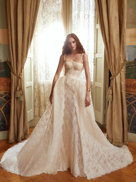 37 Wedding Looks From New York Bridal Fashion Week to Inspire Every Bride | Vogue Galia Lahav Bridal, Contemporary Bridal, Gala Fashion, Dress Code Wedding, Sheer Gown, Galia Lahav, Fashion Gowns, Stunning Gowns, Bridal Fashion Week