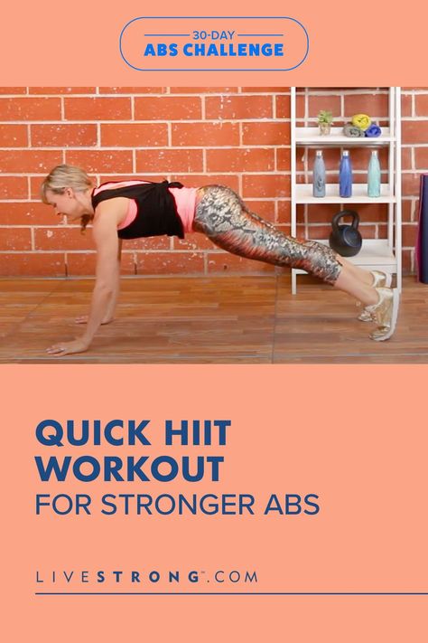 Hiit Ab Workout, Quick Hiit Workout, Best Core Exercises, Hiit Abs, 30 Day Ab Challenge, Hiit At Home, 30 Day Abs, Abs Workout Video, 20 Minute Workout