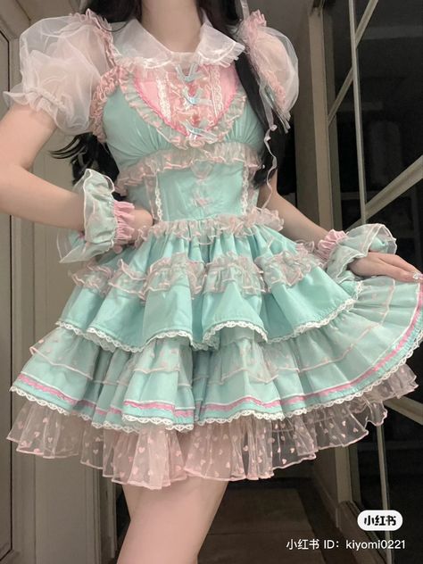 Cotton Candy Inspired Outfit, Candy Outfit Aesthetic, Candy Aesthetic Outfit, Sweet Like Candy Outfit, Candy Outfit Ideas, Candycore Aesthetic Outfits, Candy Outfits, Dessert Dress, Candy Outfit