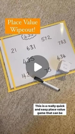 Playful Learning Games on Instagram: "Place Value Wipeout! 

This is a really easy to set up game that would be great for in the classroom or at home. If you want children to be able to compare numbers in a fun way, then this is the game you need! 

It’s really easily adaptable for any numbers your children are working with too! 

#placevalue #placevaluefun #placevaluegames #mathsresources #mathsgames #mathgames #teachingideas #letthemplay #playinupperprimary #playfullearninggames #primaryteacher #primaryteaching #primaryteachingideas #primarytutor #primarytutoring #teachersfollowteachers #teachersofinstagram #homeeducation #classroomideas #activelearning #handsonlearning #learningathome #supportingparents #teachertips #playbased #playbasedlearning #playtolearn #homeeducation #learningatho Compare Numbers, Place Value Game, Place Value Games, Maths Games, Playful Learning, Math Place Value, Playbased Learning, Comparing Numbers, Learning Support