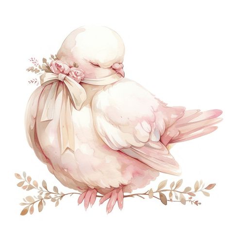 Coquette peace dove art person animal. | free image by rawpixel.com / Ning Vintage Bird Art, Peace Dove Art, Pink Art Painting, Coquette Red, Pastel Pink Icons:), Art Person, Red Lollipop, Cute Backgrounds For Iphone, Floral Cards Design