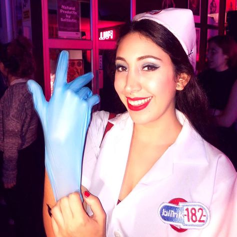 Nurse from enema of the state album Blink 182 Nurse, Blink 182 Nurse Costume, Nurse Costume, Costume Inspo, Halloween 2024, Halloween 2019, Blink 182, Cosplay Ideas, Halloween Ideas