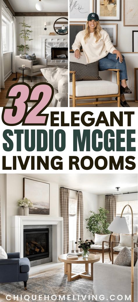 Immerse yourself in the world of timeless elegance with these 32 stunning Studio McGee-inspired living room designs. In this blog post, discover a curated collection of elegant and inviting interiors that capture the essence of Studio McGee's signature style.