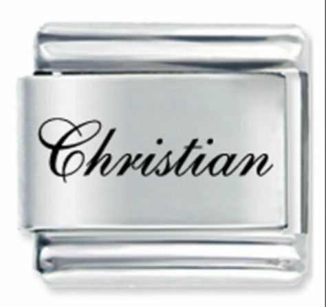 The name Christian #Christian #thenamechristian #christianname Edwardian Script Font, Hahaha Joker, Fancy Cursive, Charmed Spells, Italian Bracelet, Italian Charms, Daisy Charm, Embroidery Monogram, Photo Charms