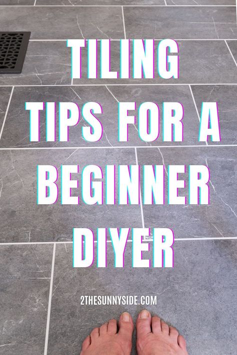 If you’re installing tile for the first time, you’ll want to see our tips & tricks for installing tile that will ensure that you get professional looking results. You’ll see step by step photos and instructions as we install a tile floor. These same tips can be used for installing a backsplash too. This is a DIY project that you can do.#Howtoinstalltile #laundryroomfloor #installingtileforbeginners Laying Tile Floor, Tile Laying Patterns, Installing Tile, Installing Tile Floor, Fully Tiled Bathroom, Tile Floor Diy, Flooring Types, Herringbone Tile Floors, Beautiful Tile Floor