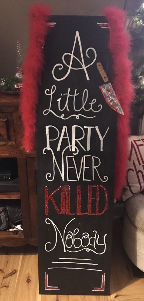 The Craft Themed Party, Diy Horror Birthday Party, Horror Themed 21st, 21st Birthday Halloween Party Decoration, Spooky 18th Birthday, Classic Horror Movie Party, Costume Bday Party Ideas, 60th Halloween Birthday Party, Divorce Halloween Party