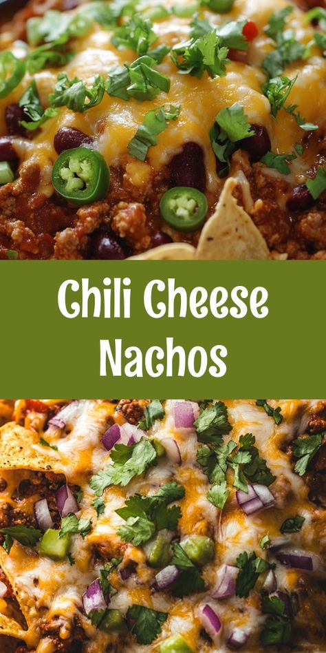 As I prepared the Chili Cheese Nachos on a cozy Friday night, laughter filled the kitchen with my family gathered around. The rich aroma brought my partner and kids together, creating a warm, delicious moment that celebrated our weekend ritual. 🧀🌶️ Chili Nachos Recipe, Chilli Nachos, Chili Cheese Nachos, Nachos Recipes, Chili Nachos, Cheese Nachos, How To Make Nachos, Chili Cheese Fries, Hearty Chili