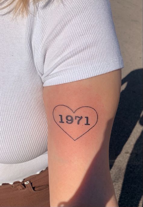 1971 Tattoo, 1998 Tattoo, Birthday Tattoo, Bunny Tattoos, Omerta Tattoo, Piercing Inspo, Body Modification, Body Modifications, Get A Tattoo