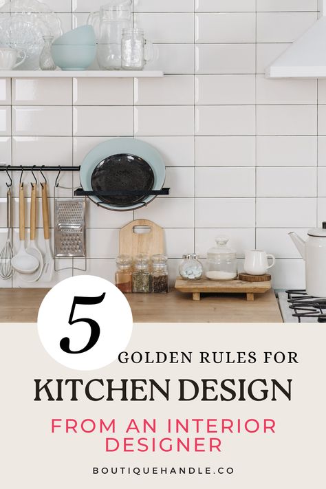 When it comes to designing a kitchen, there are countless factors to consider. From the layout to the appliances, every decision plays a crucial role in creating a functional and efficient space. But what is the golden rule for kitchen design? Check out these design trends 2023 for room inspiration, kitchen ideas, kitchen design, kitchen room designs, living room ideas, and the best interior design trends 2023 2024! | kitchen inspo Interior Design Rules | room inspo | Interior Design Rules Kitchen Design Rules, Kitchen Room Designs, Interior Design Rules, Design Trends 2023, Designing A Kitchen, 2024 Kitchen, The Golden Rule, Interior Design Guide, Inspiration Kitchen