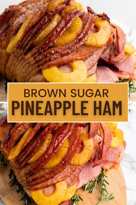 Brown Sugar Pineapple Ham – The CentsAble Shoppin Slow Cooker Pineapple Ham, Brown Sugar Pineapple Ham, Brown Sugar Pineapple, Slow Cooker Ham Recipes, Ham Recipes Crockpot, Brown Sugar Ham, Pineapple Ham, Ham Dinner, Slow Cooker Ham