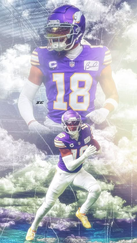 #justinjefferson #jjettas #nfl #nflwallpaper Nfl Iphone Wallpaper, Tuff Nfl Pics, Coldest Nfl Photos, Nfl Wallpaper Aesthetic, Justin Jefferson Wallpaper, Nfl Wallpaper Iphone, American Football Wallpaper, Nfl Drip, Wallpaper Vikings