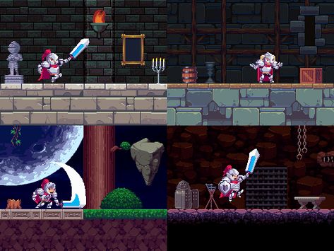 Gamasutra: Glauber Kotaki's Blog - The Art of Rogue Legacy, or "why less is more" Rogue Legacy, Door Games, Microsoft Paint, Game 2d, Lich King, Art Games, Game Developer, Cellar Door, Pixel Art Games